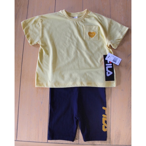 Girls NWT Athletic FILA Graphic Tee & Short Set 6X - Picture 3 of 7